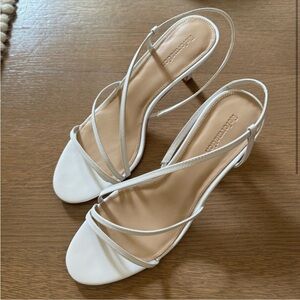 White Reformation Mary Lou Sandals